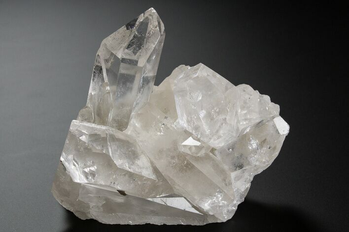 Clear Quartz Crystal Cluster - Brazil #306035